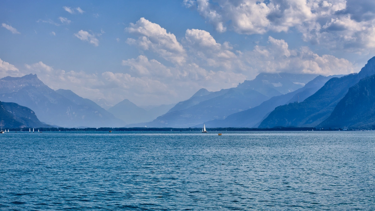 Le lac Léman vu du Chablais