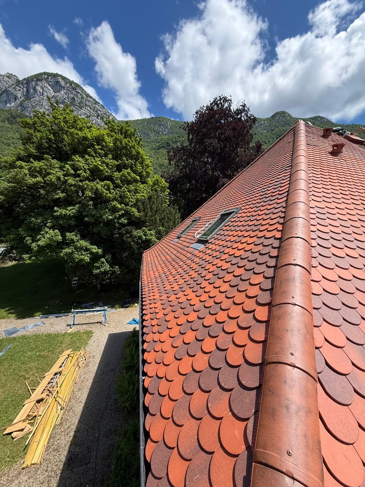 Chantier de couverture à Thonon-les-Bains et alentours