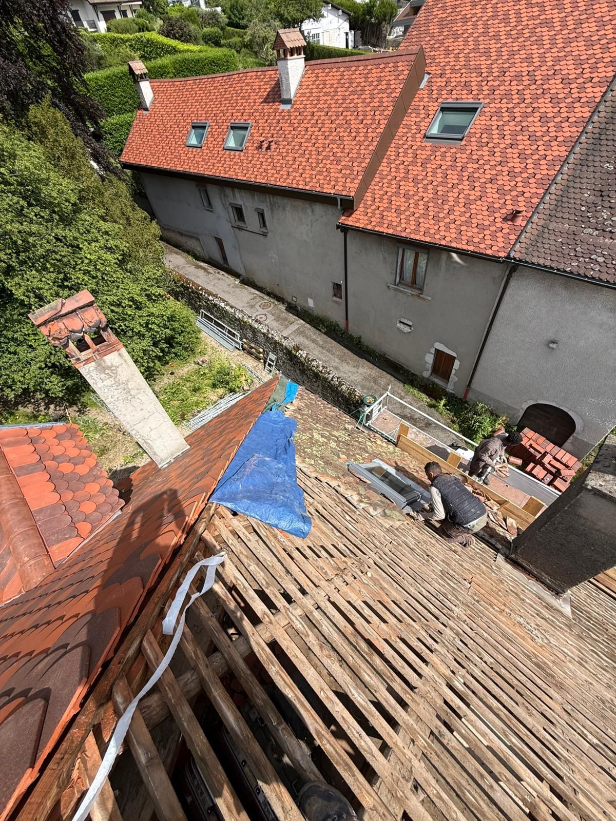 Chantier de couverture à Thonon-les-Bains et alentours