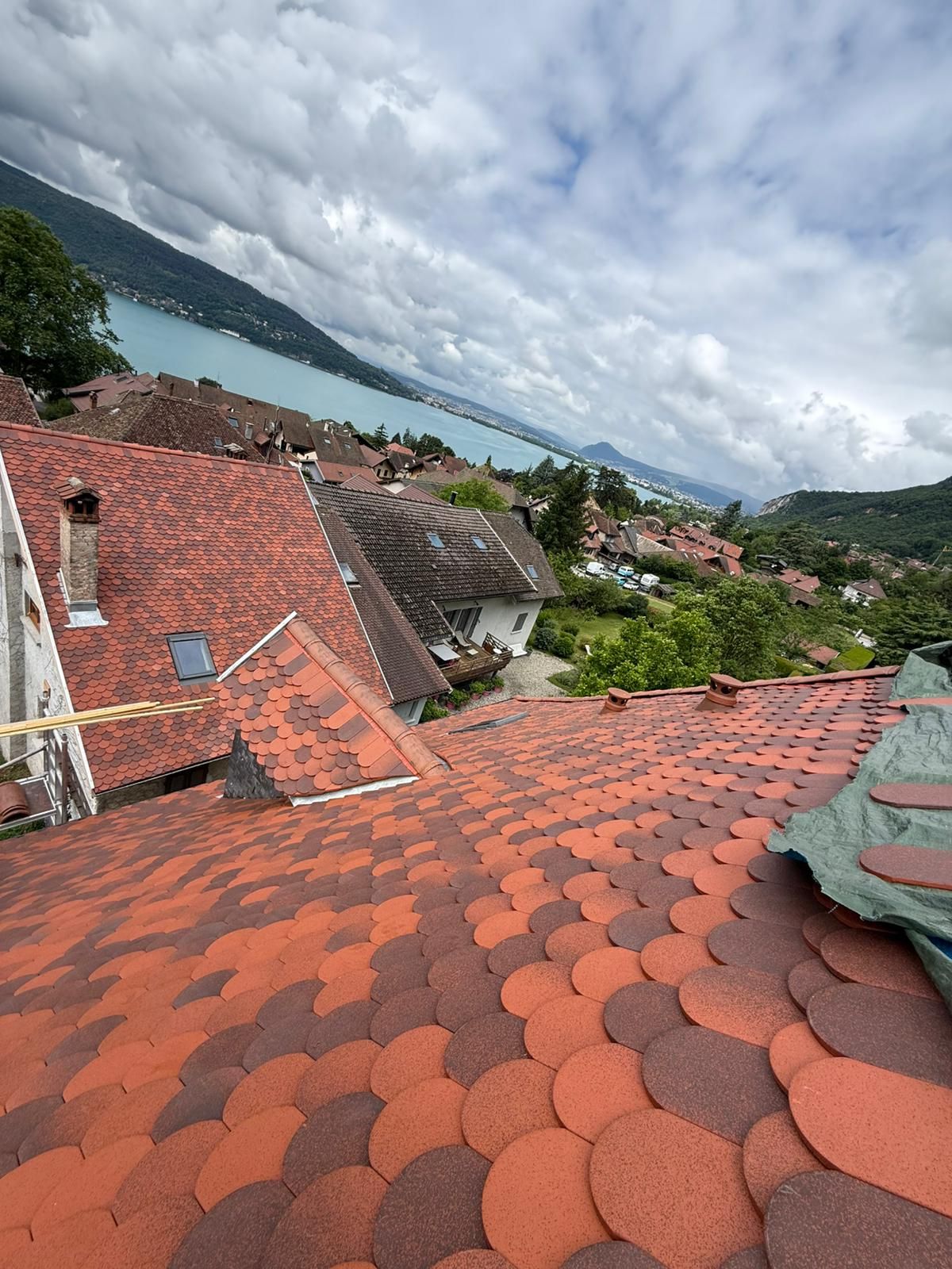 Chantier de couverture à Thonon-les-Bains et alentours