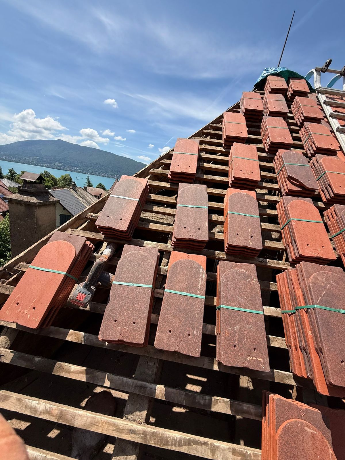 Chantier de couverture à Thonon-les-Bains et alentours