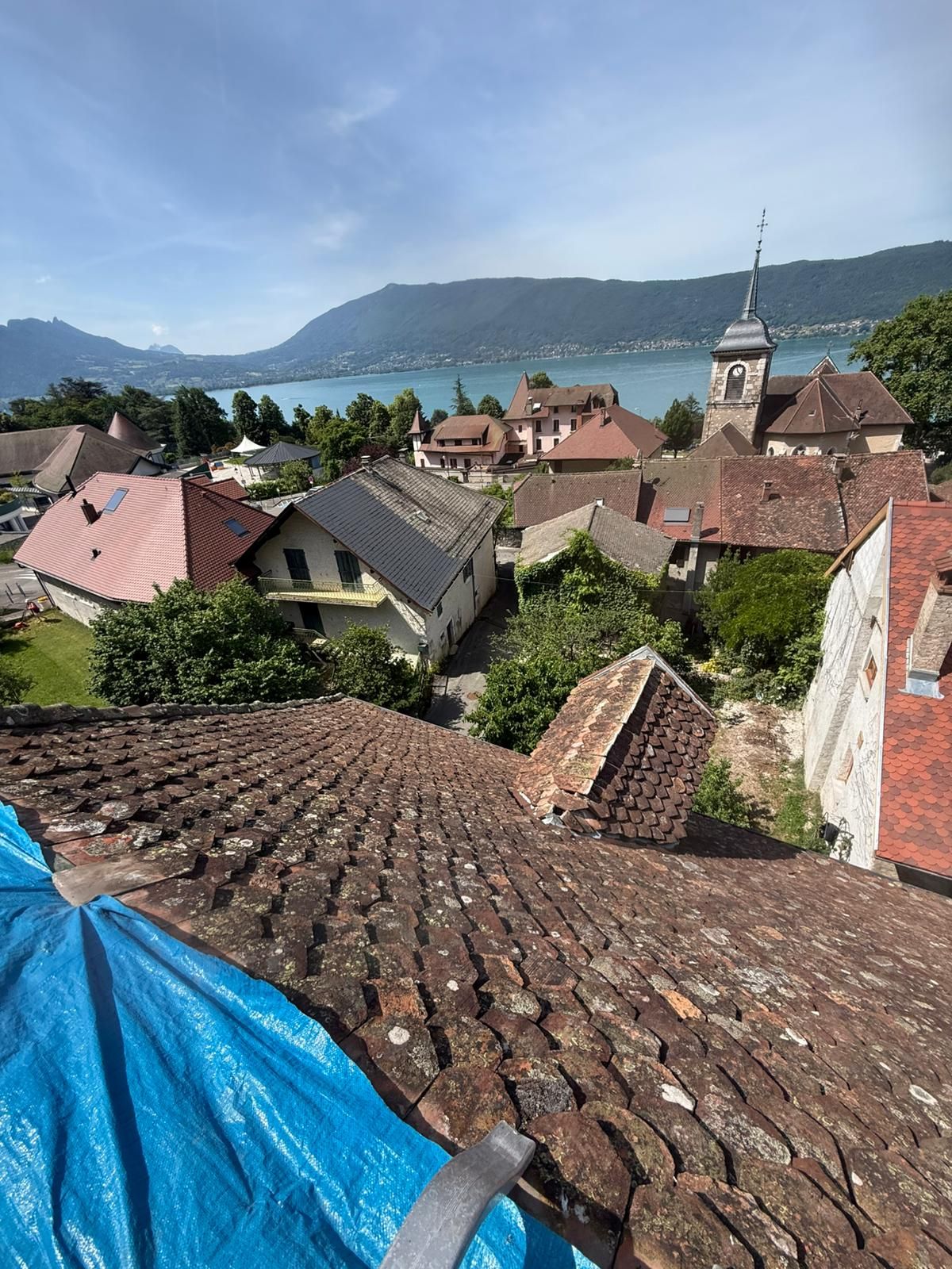 Chantier de couverture à Thonon-les-Bains et alentours