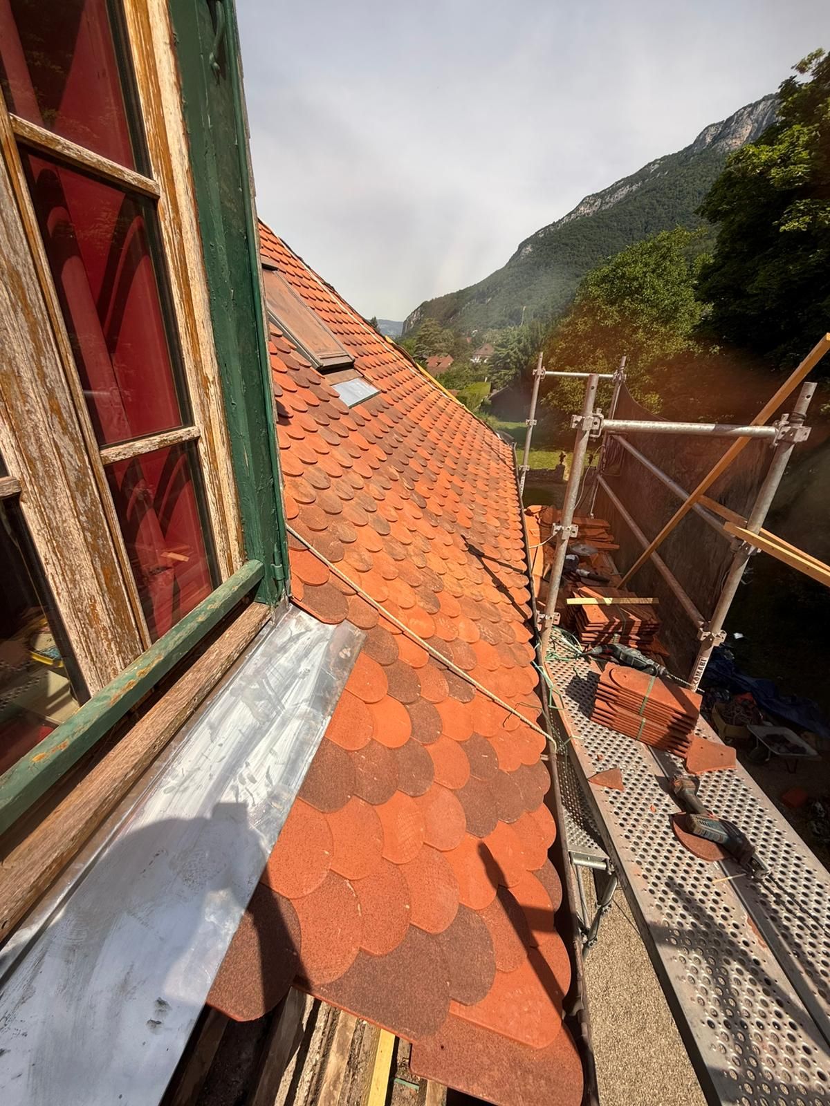 Chantier de couverture à Thonon-les-Bains et alentours