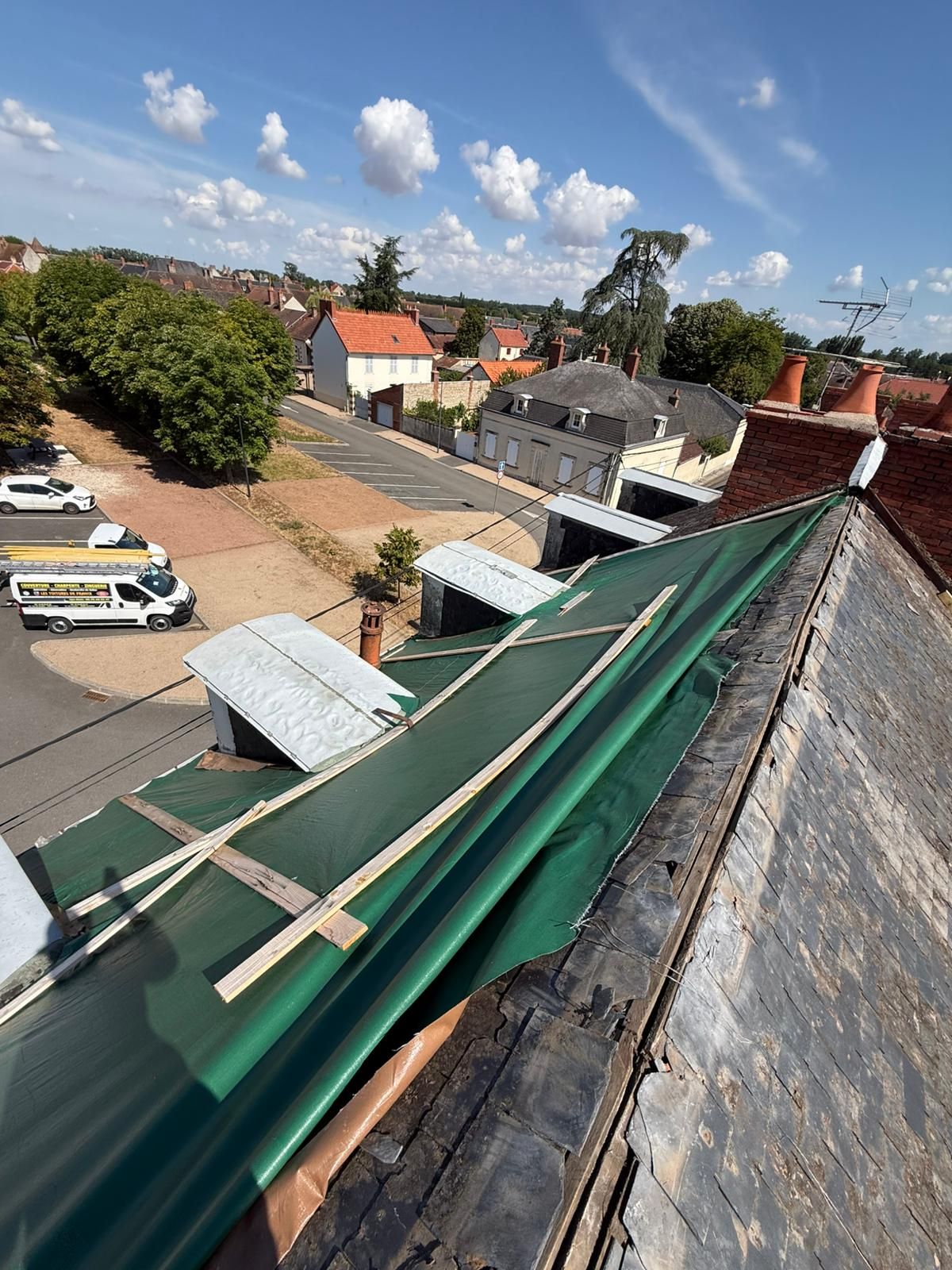Chantier de couverture à Thonon-les-Bains et alentours