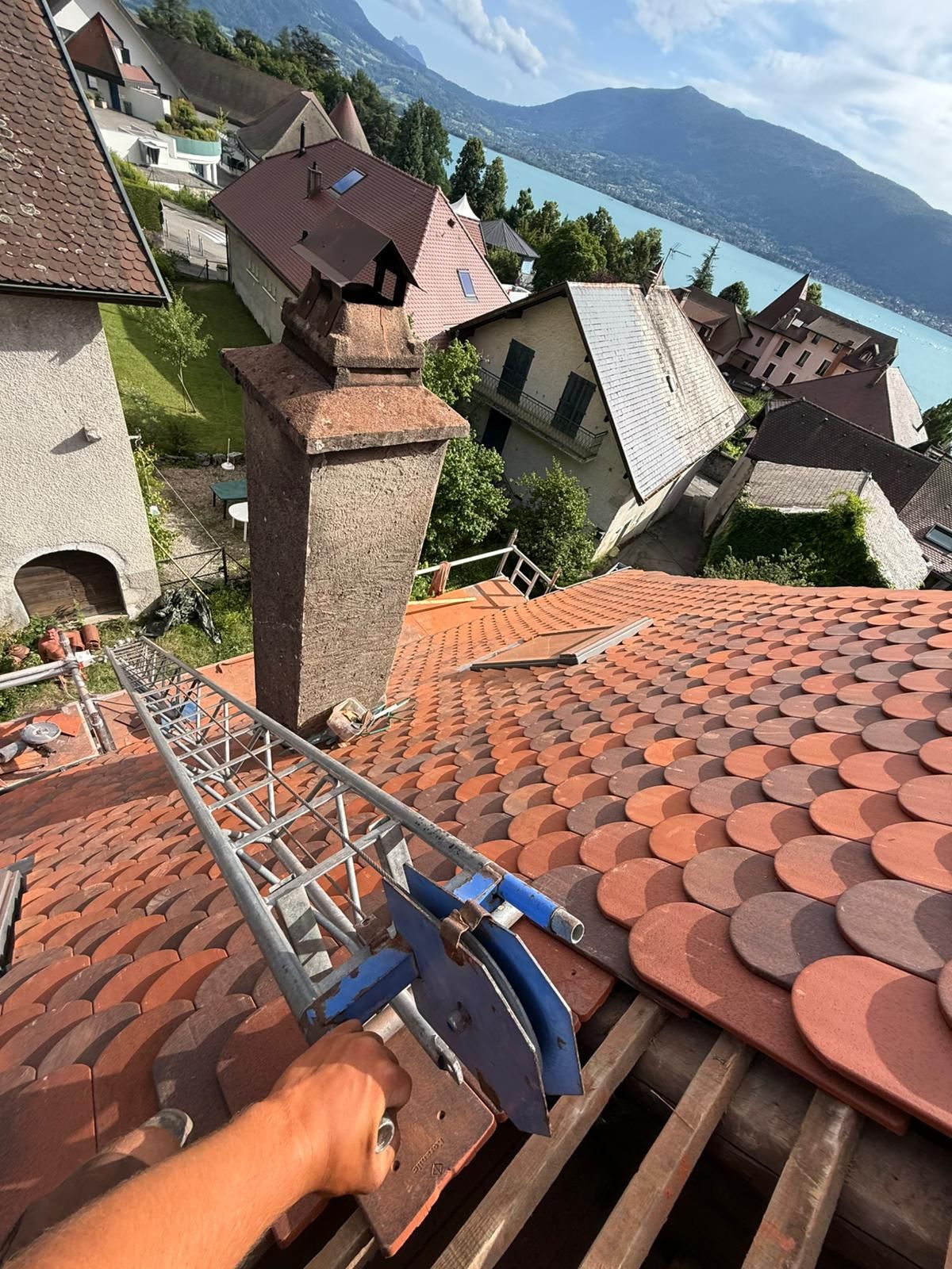 Chantier de couverture à Thonon-les-Bains et alentours